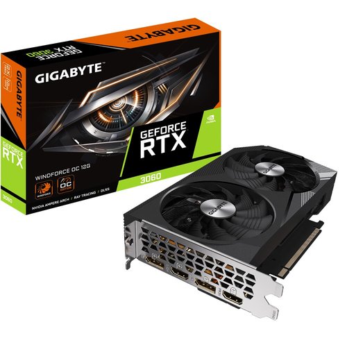 Tarjeta de Video Gigabyte NVIDIA GeForce RTX 3060 WINDFORCE OC, 12GB 192-bit GDDR6, PCI Express x16 4.0