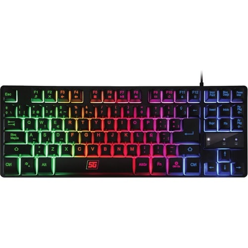 Teclado Gamer Vorago Start The Game RGB, Alámbrico, Negro (Español)