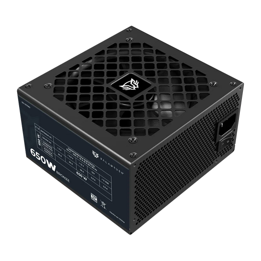 Balamrush GR Burst BR-937689 Fuente de alimentación - 650W - Negro - ATX - 120 V AC, 230 V AC Entrada - 5 V DC, 3,3 V DC, 12 V DC Salida - 1 Raíles +12V - 1 Ventilador(es) - 85% Eficacia