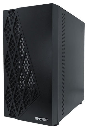 Gabinete Evotec Taipei, Micro-Tower, Micro-ATX/Mini-ITX, USB 2.0/3.0, sin Fuente, 3 Ventiladores Instalados, Negro