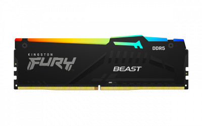 Memoria RAM Kingston Fury Beast RGB DDR5, 6000MHz, 16GB, CL36, EXPO