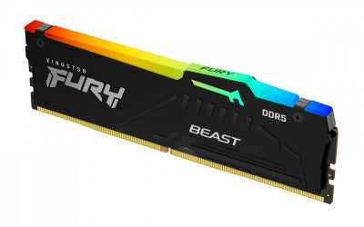 Memoria RAM Kingston Fury Beast RGB DDR5, 6000MHz, 16GB, CL36, EXPO
