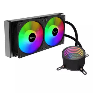 Enfriamiento Líquido Xzeal XZCO410B | 2x120mm, 500-2000RPM, Compatible Intel y AMD