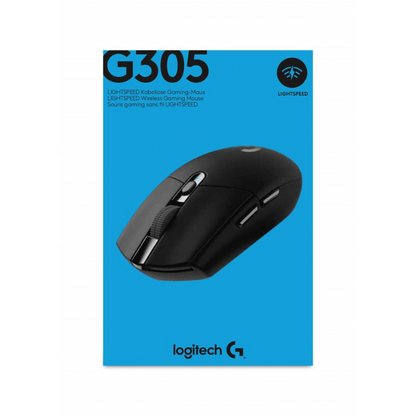 Ratón de Juego Logitech G305 - Radiofrecuencia - USB - Óptico - 6 Botón(es) - Negro - Inalámbrico - 12000 Dpi