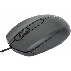Mouse Optico Estándar USB Negro - Cable - 1000 Dpi - Rueda de Desplazamiento - Simétrico