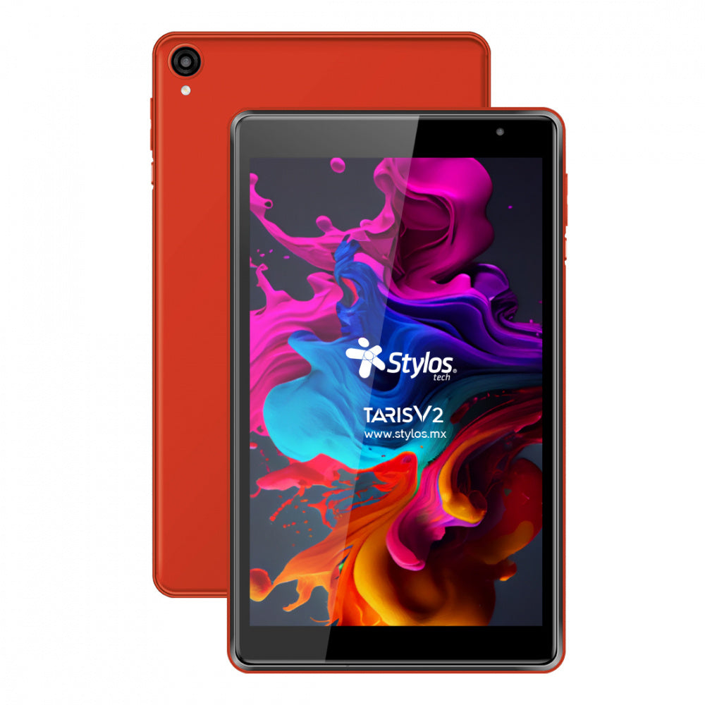 Tableta Stylos Taris V2 - 20.3CM (8") - Unisoc T310 QUAD-CORE (4 Núcleos)) - 2GB - 32GB Almacenamiento - Android 11 - Rojo - Cortex A75 SINGLE-CORE (1 Core) 1.80GHZ + Cortex A55 TRIPLE-CORE (3