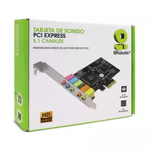 Tarjeta de Sonido BRobotix 651923 | 5.1 Canal, PCI Express