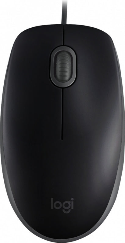 Mouse Logitech M110 - USB Tipo a - Óptico - 3 Botón(es) - Negro - Cable - 1000 Dpi - Rueda de Desplazamiento - Simétrico