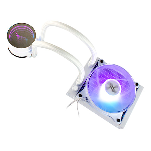 Enfriamiento Liquido Xzeal Xz-409/1fanx120mm/argb/intel/amd/800-2200 Rpm/blanco