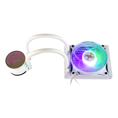 Enfriamiento Liquido Xzeal Xz-409/1fanx120mm/argb/intel/amd/800-2200 Rpm/blanco