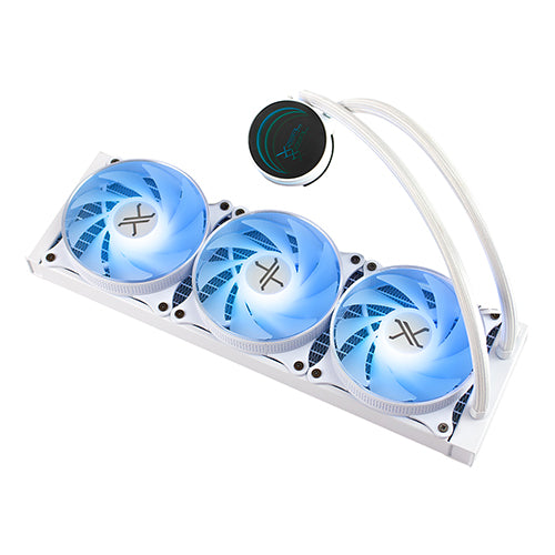 Enfriamiento Líquido Xzeal XZCO411W | 3 Ventiladores 120mm, RGB, 800-2200 RPM