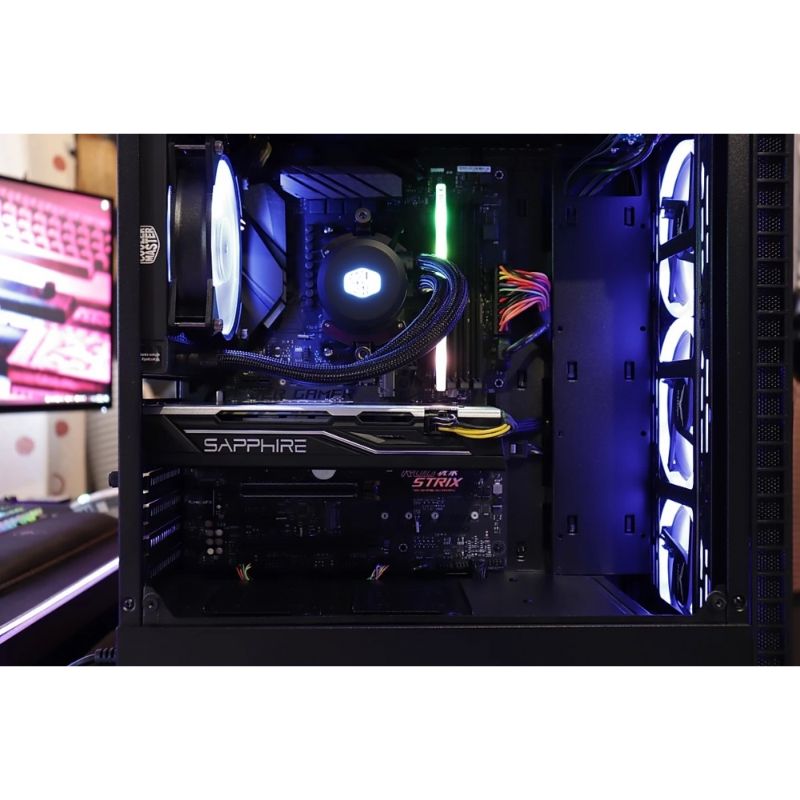 Gabinete Naceb Hydra Cristal Templad RGB Full Tower Atx USB 3.0