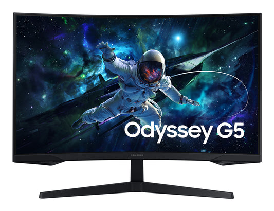 Monitor Gaming LCD Samsung Odyssey G5 S32cg552el 32" (81.3cm) Class Wqhd Pantalla Curva - 16:9 - Negro - 32" (81.3cm) Viewable - Vertical Alignment (va) - 2560 X 1440 - 16,7 Millones de Colores -
