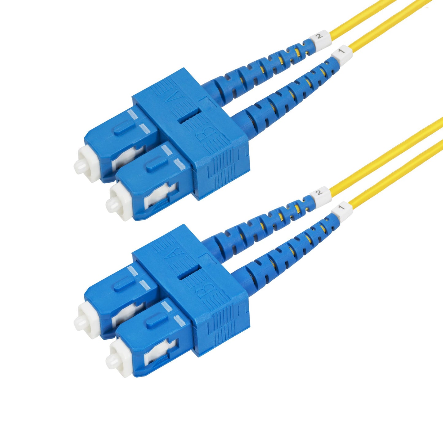 Cable de Fibra Óptica StarTech.com SMDOS2SCSC2M | Dúplex SC a SC, 2m, Monomodo 9/125µm