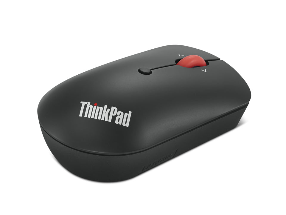 Mouse Lenovo Thinkpad - Radiofrecuencia - USB Tipo C - Óptico Azul - 6 Botón(es) - Negro - Inalámbrico - 2.40GHZ - 2400 Dpi - Rueda Inclinable - Simétrico