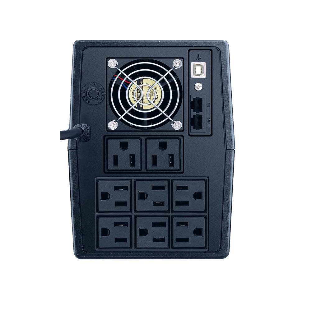 Vica Optima 1500, NO-BREAK con Regulador Integrado, Capacidad 1500va / 900w, Certificado Nom, Indicadores Led, Software de Monitoreo, 8 Tomas Reguladas y Respaldadas, 3 Años de Garantía en Equipo y 2