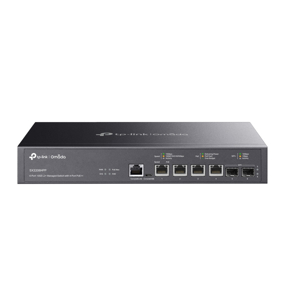 Conmutador TP-Link SX3206HPP | 4 Puertos, Ethernet 10 Gigabits, Compatible Capa 2