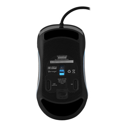 Vorago MO-505 Ratón de Juego - USB - Óptico - Negro - Cable - 12800 Dpi