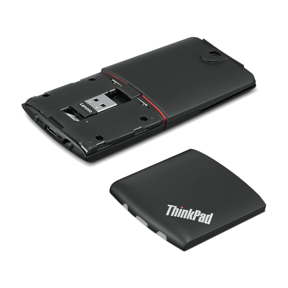 Ratón/puntero para Presentaciones Lenovo Thinkpad - Frecuencia Bluetooth/radio - USB Tipo a - Óptico - 4 Botón(es) - Negro - Inalámbrico - 2.40GHZ - 1600 Dpi - Rueda de Desplazamiento Táctil