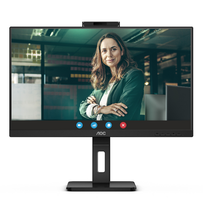 Monitor LCD Aoc Q27p3cw 27" (68.6cm) Class Cámara Web UW-UXGA - 16:9 - Negro Texturado - 27" (68.6cm) Viewable - Tecnología Conmutación en el Mismo Plano (in-plane Switching, Ips) - Wled