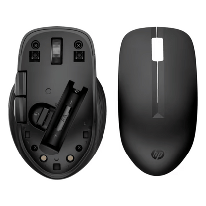 Mouse Inalámbrico Hp 435, Bluetooth® 5.0  y Wireless 2.4ghz, Hasta 4000 Ppp, 4 Botones Programables, Compatible Conmicrosoft Windows®  Macos®  Chromeos; Color Negro, 77 % de Plástico Reciclado