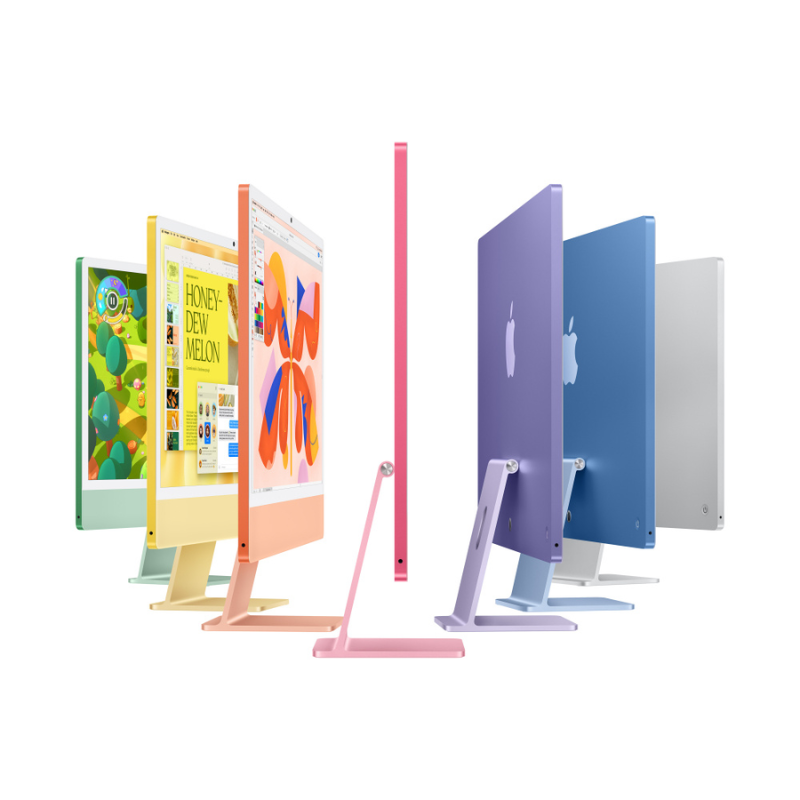 Apple iMac Computadora Todo en Uno Mwuc3e/a - Apple M4 - 16GB - 256GB SSD - 61CM (24") 4.5k - de Escritorio - Plata - Apple M4 Chip - 4480 X 2520 - Apple OCTA-CORE (8 Núcleos) - Español Teclado - IEEE