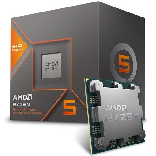 Procesador AMD Ryzen 5 8600G con AMD Radeon Graphics, Socket AM5, 5GHz, 6 Núcleos, 16MB Caché