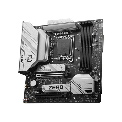 Tarjeta Madre MSI B760M PROJECT ZERO, Micro-ATX, LGA 1700, Intel B760, 192GB DDR5, HDMI/DP para Intel