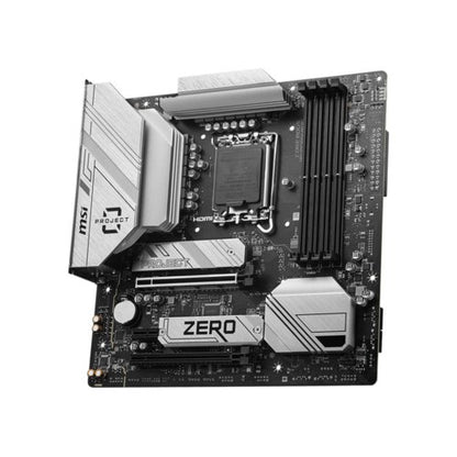 Tarjeta Madre MSI B760M PROJECT ZERO, Micro-ATX, LGA 1700, Intel B760, 192GB DDR5, HDMI/DP para Intel