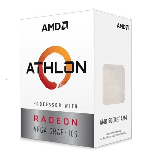 Procesador AMD Athlon 3000G con AMD Radeon Graphics, Socket AM4, 3ra Generación, Gráficos Integrados