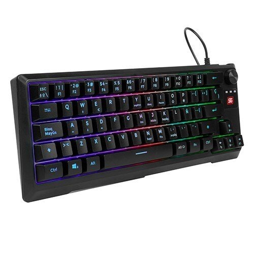 Teclado Gamer Vorago Start The Game RGB, Alámbrico, Negro (Español)