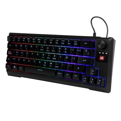 Teclado Gamer Vorago Start The Game RGB, Alámbrico, Negro (Español)