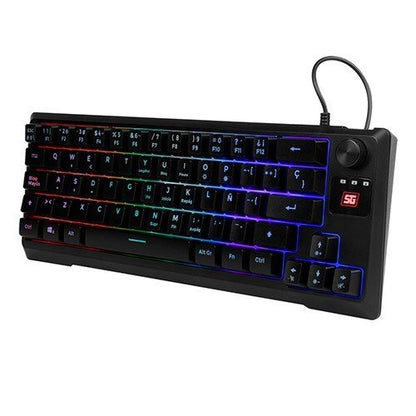 Teclado Gamer Vorago Start The Game RGB, Alámbrico, Negro (Español)