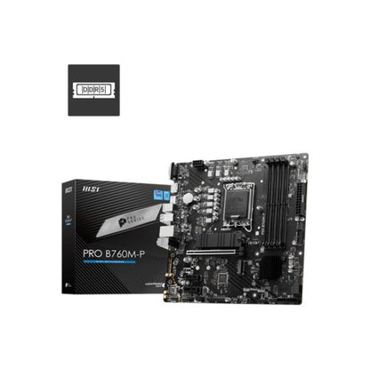 Tarjeta Madre MSI PRO B760M-P, Micro-ATX, LGA 1700, Intel B760, 192GB DDR5, HDMI/DP para Intel