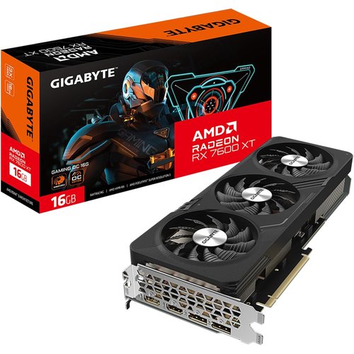 Tarjeta Gráfica GIGABYTE Radeon RX 7600 XT GAMING OC, 16GB GDDR6, RDNA 3, Ray Tracing, FSR