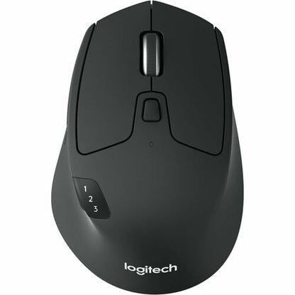 Mouse Ergonómico Logitech Óptico M720 Triathlon, Bluetooth, USB, 1000DPI, Negro