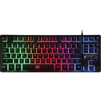 Teclado Gamer Vorago Start The Game RGB, Alámbrico, Negro (Español)