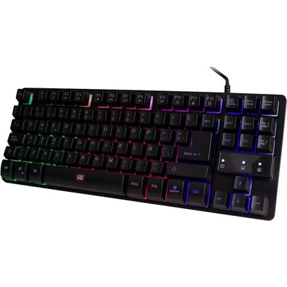 Teclado Gamer Vorago Start The Game RGB, Alámbrico, Negro (Español)