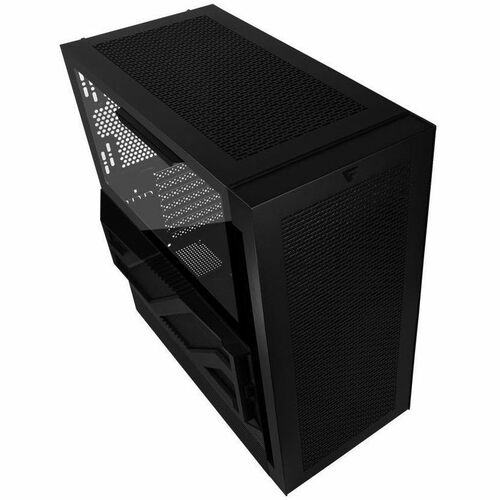 Gabinete Game Factor CSG800, Midi-Tower, ATX/EATX/Micro-ATX/Mini-ITX, USB 2.0/3.0, sin Fuente, sin Ventiladores Instalados, Negro