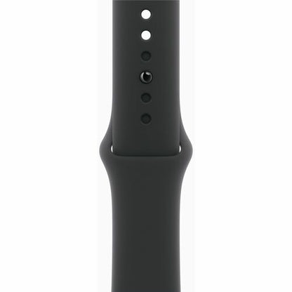 Apple Watch Series 10 GPS, Caja de 42 mm Aluminio Color Negro, Correa Deportiva S/M Color Negro