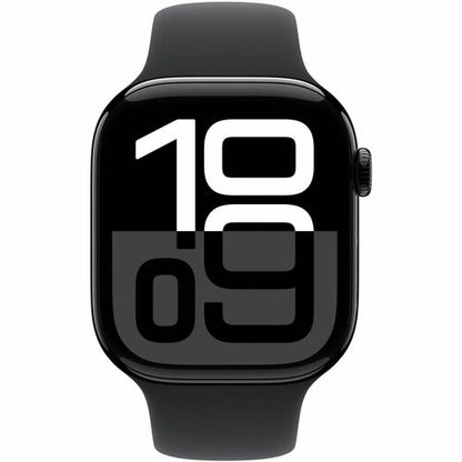 Apple Watch Series 10 GPS, Caja de 46 mm Aluminio Color Medianoche, Correa Deportiva M/L Color Negro