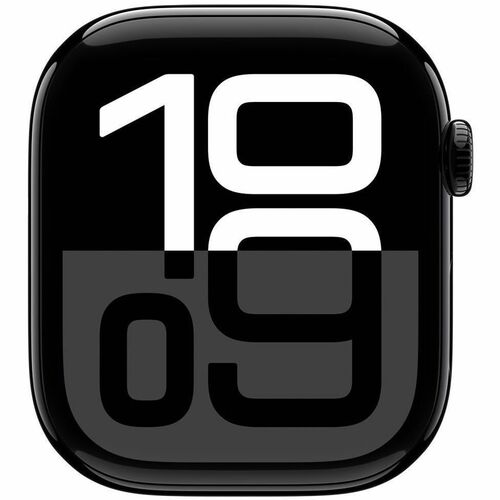 Apple Watch Series 10 GPS, Caja de 46 mm Aluminio Color Medianoche, Correa Deportiva M/L Color Negro