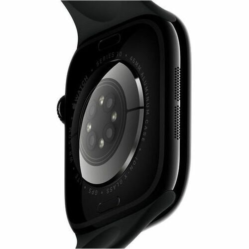 Apple Watch Series 10 GPS, Caja de 46 mm Aluminio Color Negro, Correa Deportiva S/M Color Negro