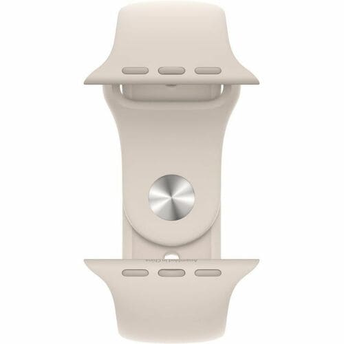 Apple Watch SE GPS, Caja de 40 mm Aluminio Color Plata, Correa Deportiva M/L Color Blanco Estelar