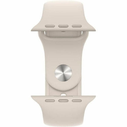 Apple Watch SE GPS, Caja de 40 mm Aluminio Color Plata, Correa Deportiva M/L Color Blanco Estelar
