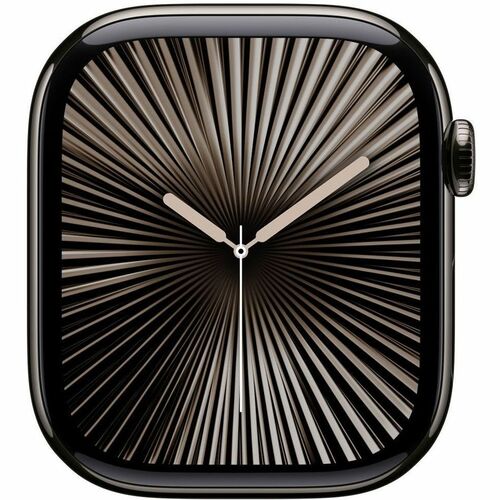 Apple Watch Series 10 GPS + Cellular, Caja de 42 mm Titanio Color Negro, Correa Deportiva M/L Color Negro