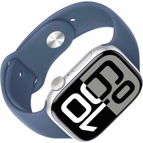 Apple Watch SE GPS, Caja de 44 mm Aluminio Color Plata, Correa Deportiva S/M Color Azul