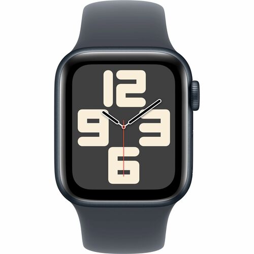Apple Watch SE GPS + Cellular, Caja de 44 mm Aluminio Color Medianoche, Correa Deportiva M/L Color Negro