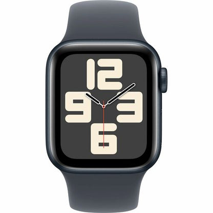 Apple Watch SE GPS + Cellular, Caja de 44 mm Aluminio Color Medianoche, Correa Deportiva M/L Color Negro