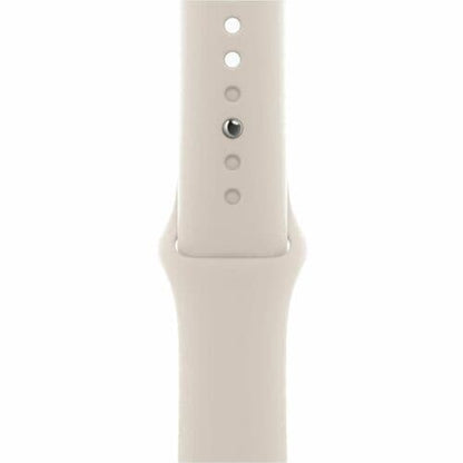 Apple Watch MXG73CL/A GPS, Caja de 44 mm Aluminio Color Blanco Estelar, Correa Deportiva S/M Color Blanco Estelar